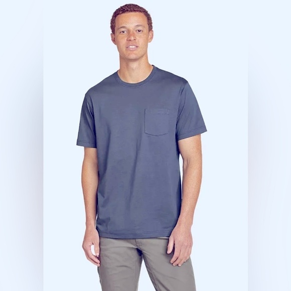 D18.13 Eddie Bauer Men's Legend Wash 100% Cotton Short-Sleeve Pocket T-Shirt M - Picture 1 of 4
